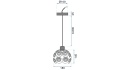 Lampa APP206-1CP Black