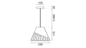 Lampa APP229-1CP Grey / Black