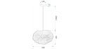 Lampa wisząca z piór APP334-3CP