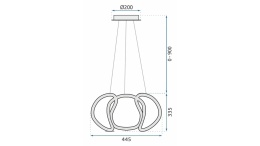 Lampa APP386-CP Gold