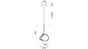 Lampa APP429-1CP Gold