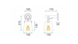 Lampa APP467-1W White