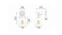 Lampa APP468-1W Grey