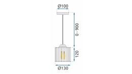 Lampa APP508-1CP Chrome