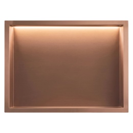Półka wnękowa REA LED miedź szczotkowana 30/45/10