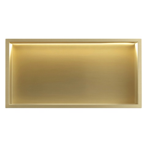 Półka wnękowa REA LED złoty szczotkowany 60/30/10