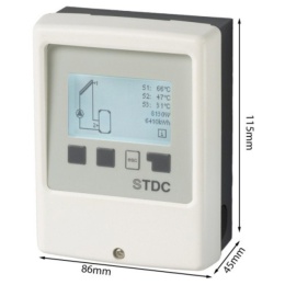 Regulator solarny SOREL STDC v3 z dwoma czujnikami oraz sterowaniem PWM