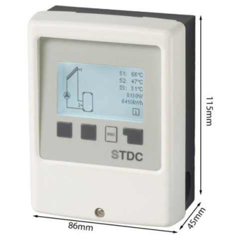 Regulator solarny SOREL STDC v3 z dwoma czujnikami oraz sterowaniem PWM