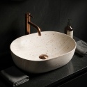 Umywalka nablatowa REA AMELIA 48 TRAVERTINE CLASSIC