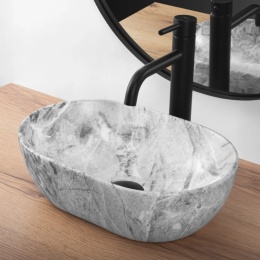 Umywalka nablatowa REA AMELIA MINI 38 STONE MATT