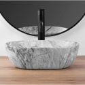 Umywalka nablatowa REA AMELIA MINI 38 STONE MATT