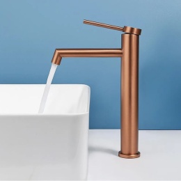 Bateria umywalkowa, wysoka REA JS-B310-1BRG FOSS miedź szczotkowana