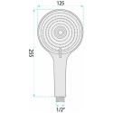 Słuchawka prysznicowa REA JS-020B czarna