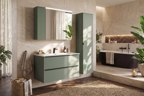 Szafka pod umywalkę z dwiema szufladami 100 cm SOMBRA GREEN