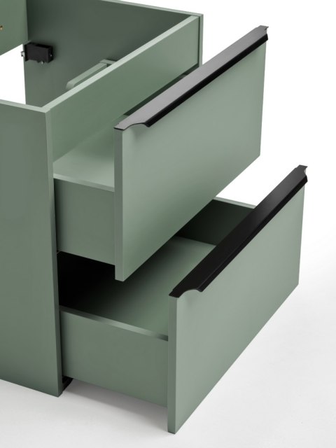 Szafka łazienkowa z dwiema szufladami i z blatem 120 cm SOMBRA GREEN